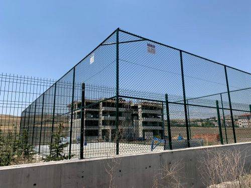 spor saha, halı saha, futbol sahası, panel çit, pvc tel